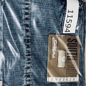 Southpole Jeans Mens 34 Blue Excellent‎ Baggy Relaxed Fit Crosshatch Denim